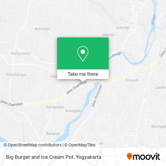 Big Burger and Ice Cream Pot map