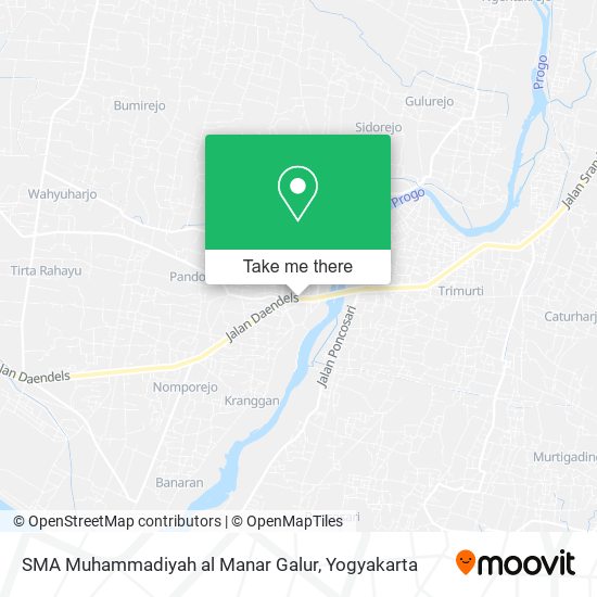SMA Muhammadiyah al Manar Galur map