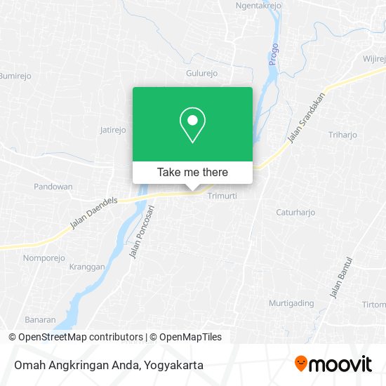 Omah Angkringan Anda map
