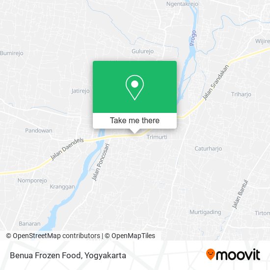 Benua Frozen Food map