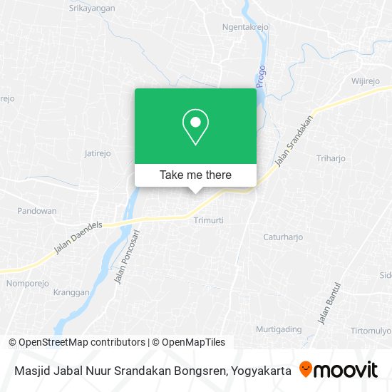 Masjid Jabal Nuur Srandakan Bongsren map