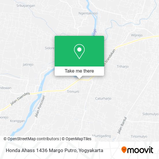 Honda Ahass 1436 Margo Putro map