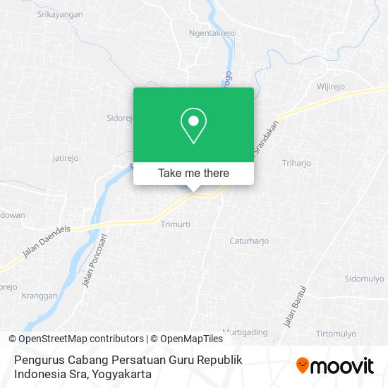 Pengurus Cabang Persatuan Guru Republik Indonesia Sra map