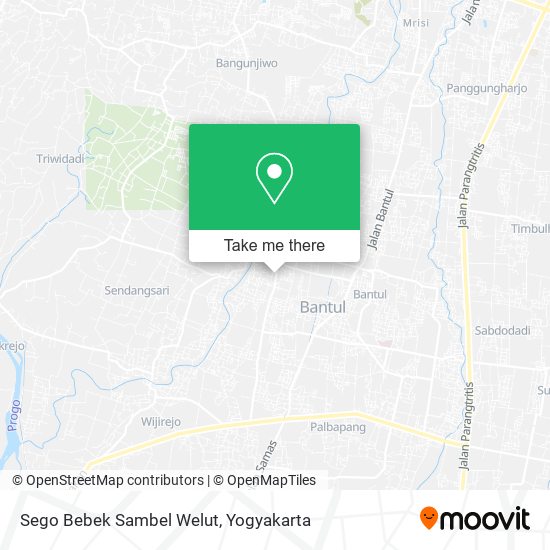 Sego Bebek Sambel Welut map
