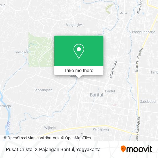 Pusat Cristal X Pajangan Bantul map