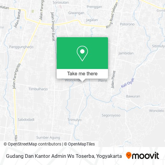Gudang Dan Kantor Admin Ws Toserba map