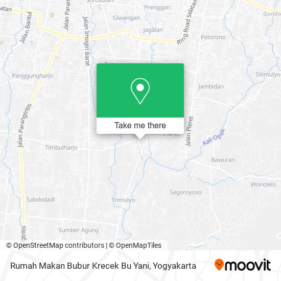Rumah Makan Bubur Krecek Bu Yani map
