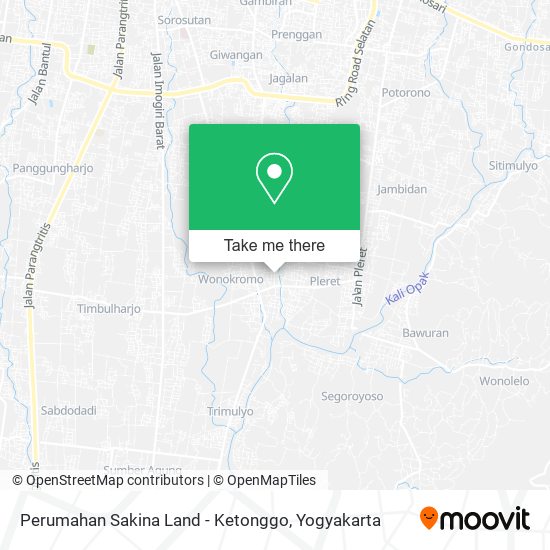 Perumahan Sakina Land - Ketonggo map