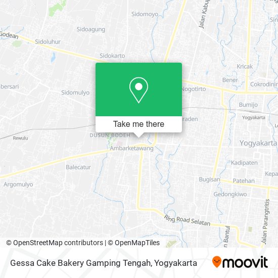 Gessa Cake Bakery Gamping Tengah map