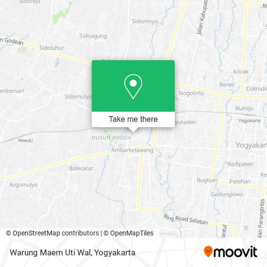 Warung Maem Uti Wal map