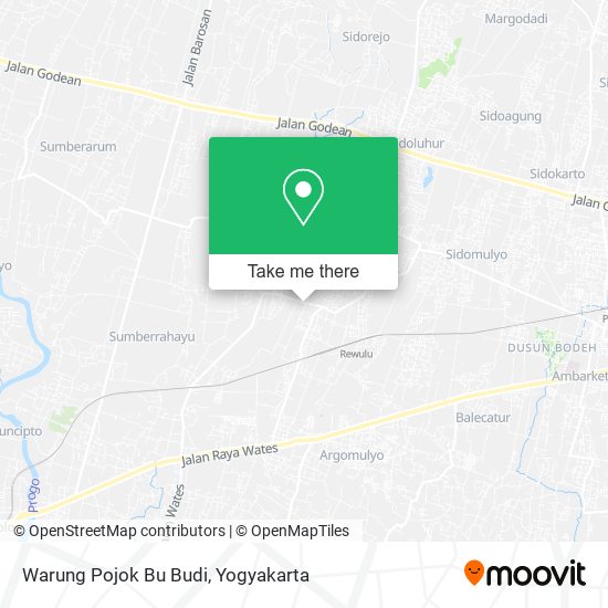 Warung Pojok Bu Budi map