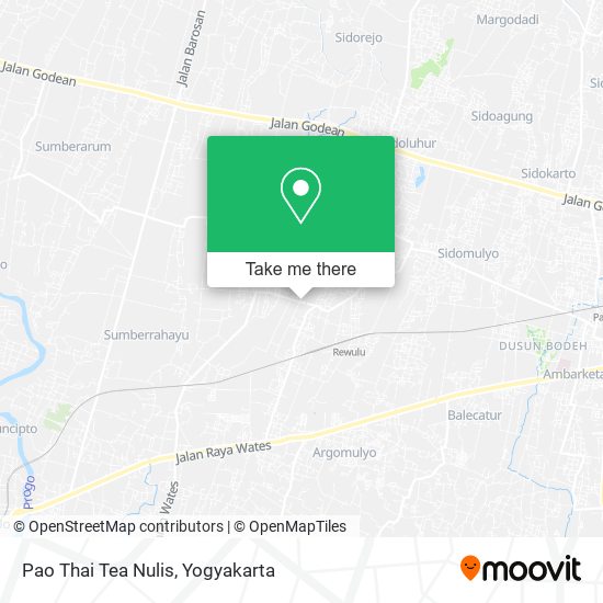 Pao Thai Tea Nulis map