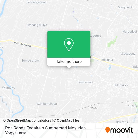 Pos Ronda Tegalrejo Sumbersari Moyudan map