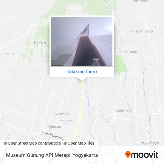 Museum Gunung API Merapi map