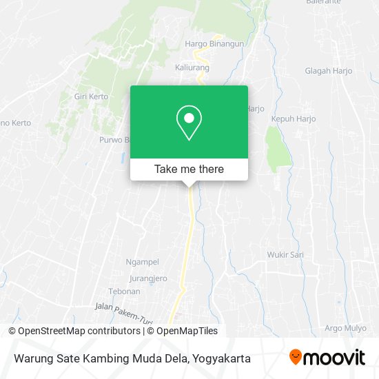 Warung Sate Kambing Muda Dela map