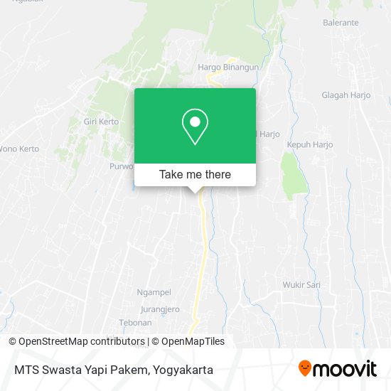 MTS Swasta Yapi Pakem map