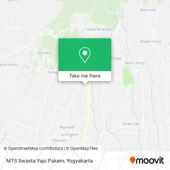 MTS Swasta Yapi Pakem map