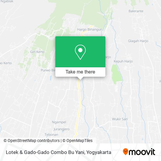 Lotek & Gado-Gado Combo Bu Yani map