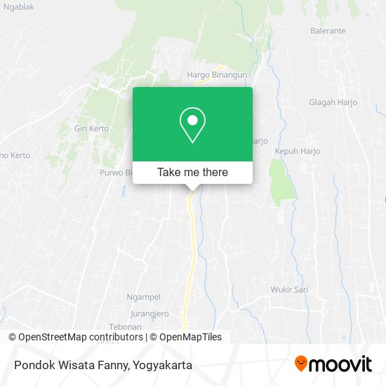 Pondok Wisata Fanny map