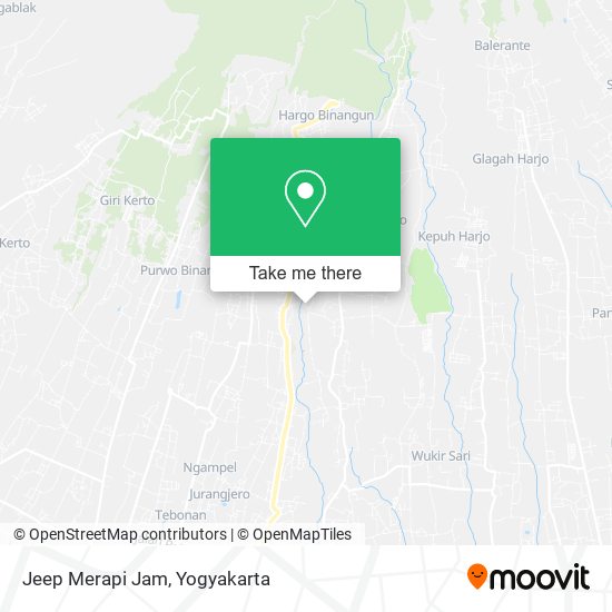 Jeep Merapi Jam map