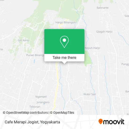 Cafe Merapi Jogist map