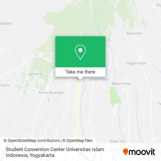 Student Convention Center Universitas Islam Indonesia map