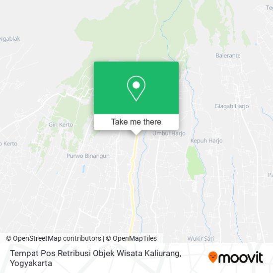 Tempat Pos Retribusi Objek Wisata Kaliurang map
