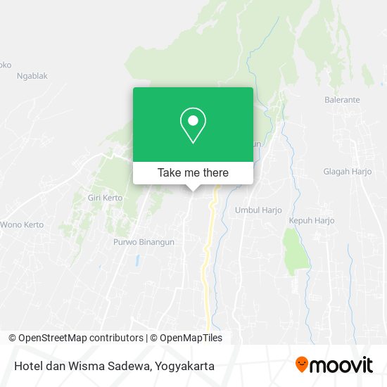 Hotel dan Wisma Sadewa map