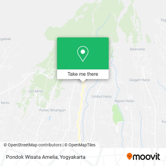 Pondok Wisata Amelia map