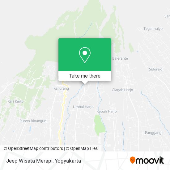 Jeep Wisata Merapi map