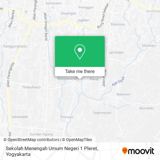 Sekolah Menengah Umum Negeri 1 Pleret map
