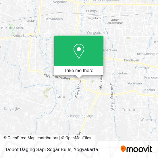 Depot Daging Sapi Segar Bu Is map