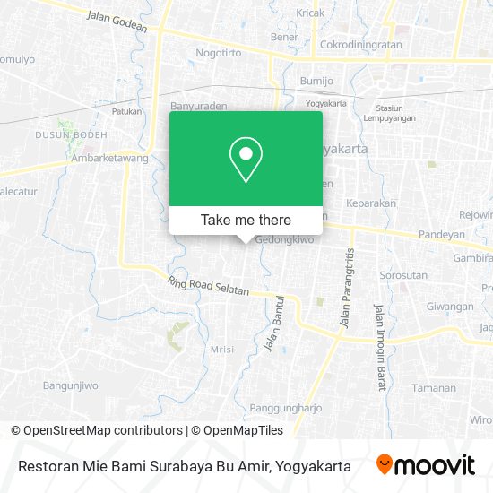 Restoran Mie Bami Surabaya Bu Amir map