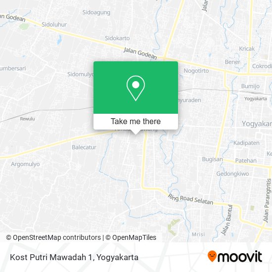 Kost Putri Mawadah 1 map