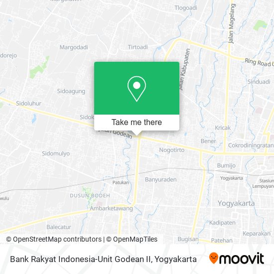 Bank Rakyat Indonesia-Unit Godean II map