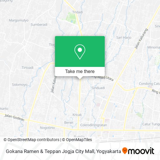 Gokana Ramen & Teppan Jogja City Mall map