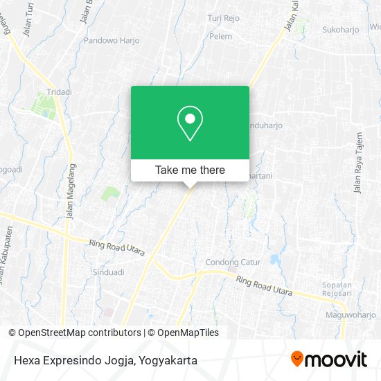 Hexa Expresindo Jogja map