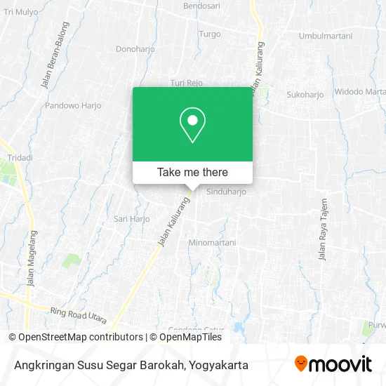Angkringan Susu Segar Barokah map