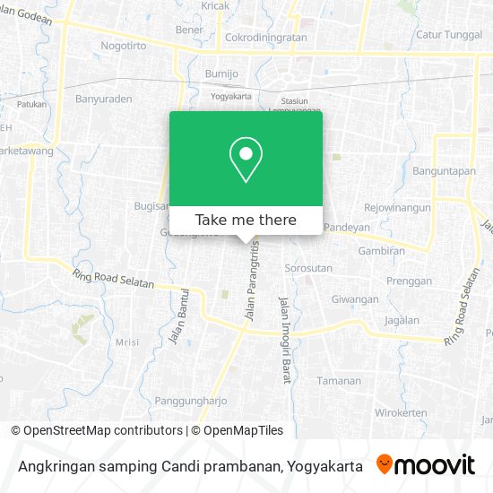 Angkringan samping Candi prambanan map