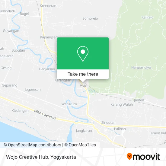 Wojo Creative Hub map