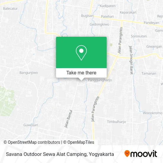 Savana Outdoor Sewa Alat Camping map