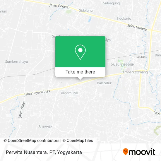Perwita Nusantara. PT map