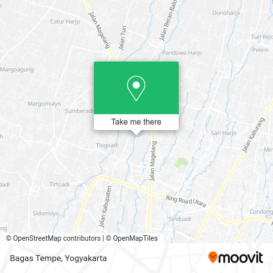 Bagas Tempe map