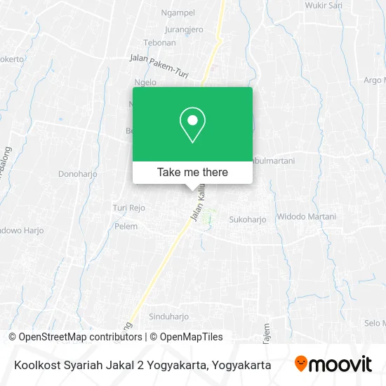 Koolkost Syariah Jakal 2 Yogyakarta map