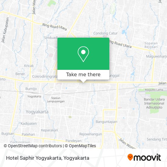 Hotel Saphir Yogyakarta map