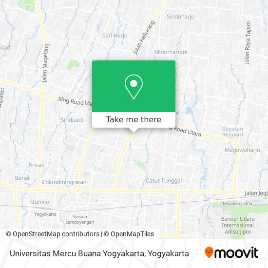 Universitas Mercu Buana Yogyakarta map