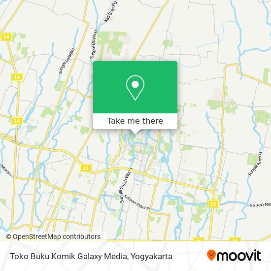 Toko Buku Komik Galaxy Media map