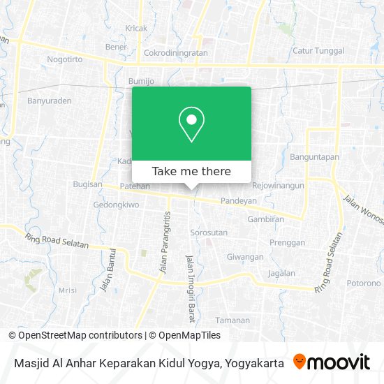 Masjid Al Anhar Keparakan Kidul Yogya map