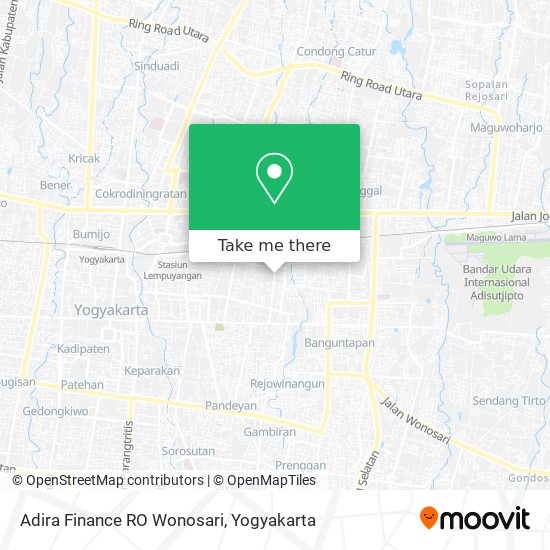 Adira Finance RO Wonosari map