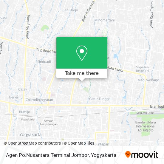 Agen Po.Nusantara Terminal Jombor map